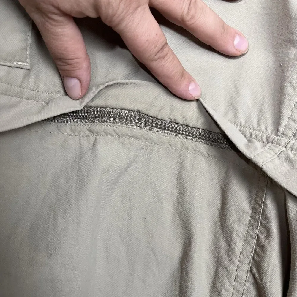Ex Officio Convertible Pants Lightweight Quick Dry Cargo Fishing Hiking Mens L